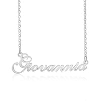 Custom Name Necklace in Silver