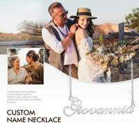 Custom Name Necklace in Silver